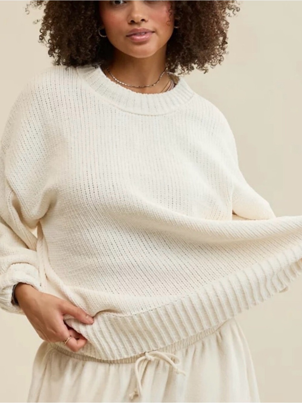 Aerie -l love this moment crew sweater - size M